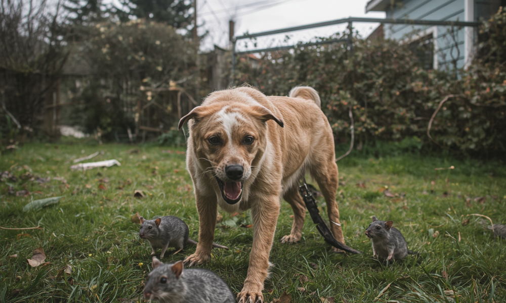rats in the yard